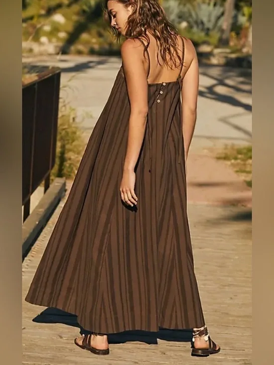 Free People All for Sun Maxi Dress in Black - Picture 4 of 16
